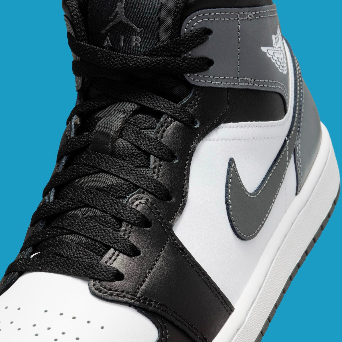  Giày Nike Air Jordan 1 Mid 'Iron Grey' 