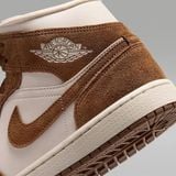  Giày Nike Air Jordan 1 Mid 'Light British Tan Chalk' 