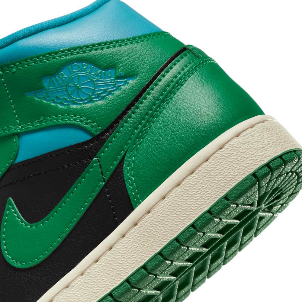  Giày Nike Air Jordan 1 Mid 'Lucky Green Aquatone' 