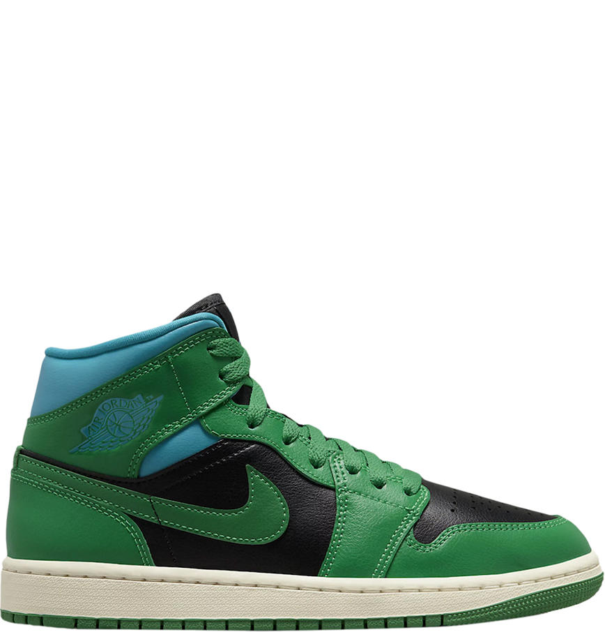  Giày Nike Air Jordan 1 Mid 'Lucky Green Aquatone' 