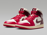  Giày Nike Air Jordan 1 Mid 'Sail Mystic Hibiscus' 