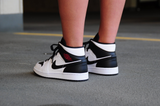 Giày Nike Air Jordan 1 Mid 'White Black' 