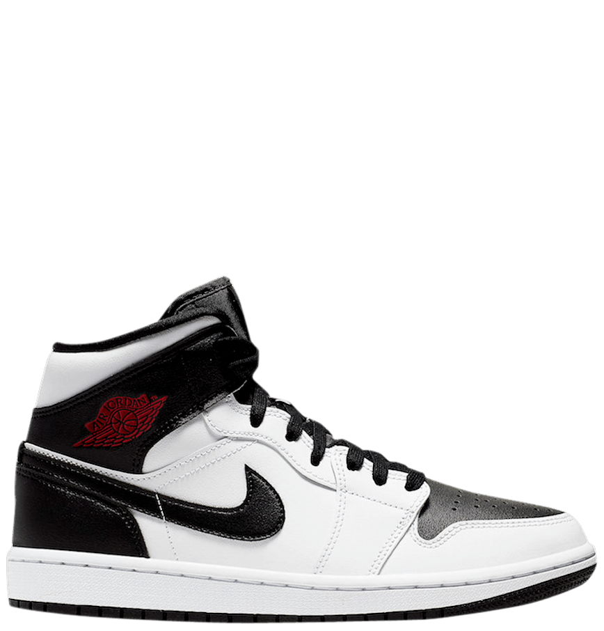  Giày Nike Air Jordan 1 Mid 'White Black' 