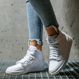  Giày Nike Air Jordan 1 Mid 'White Snakeskin' 
