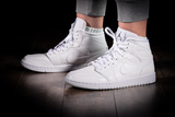  Giày Nike Air Jordan 1 Mid 'White Snakeskin' 
