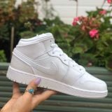  Giày Nike Air Jordan 1 Mid 'White Snakeskin' 