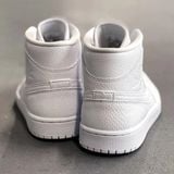  Giày Nike Air Jordan 1 Mid 'White Snakeskin' 