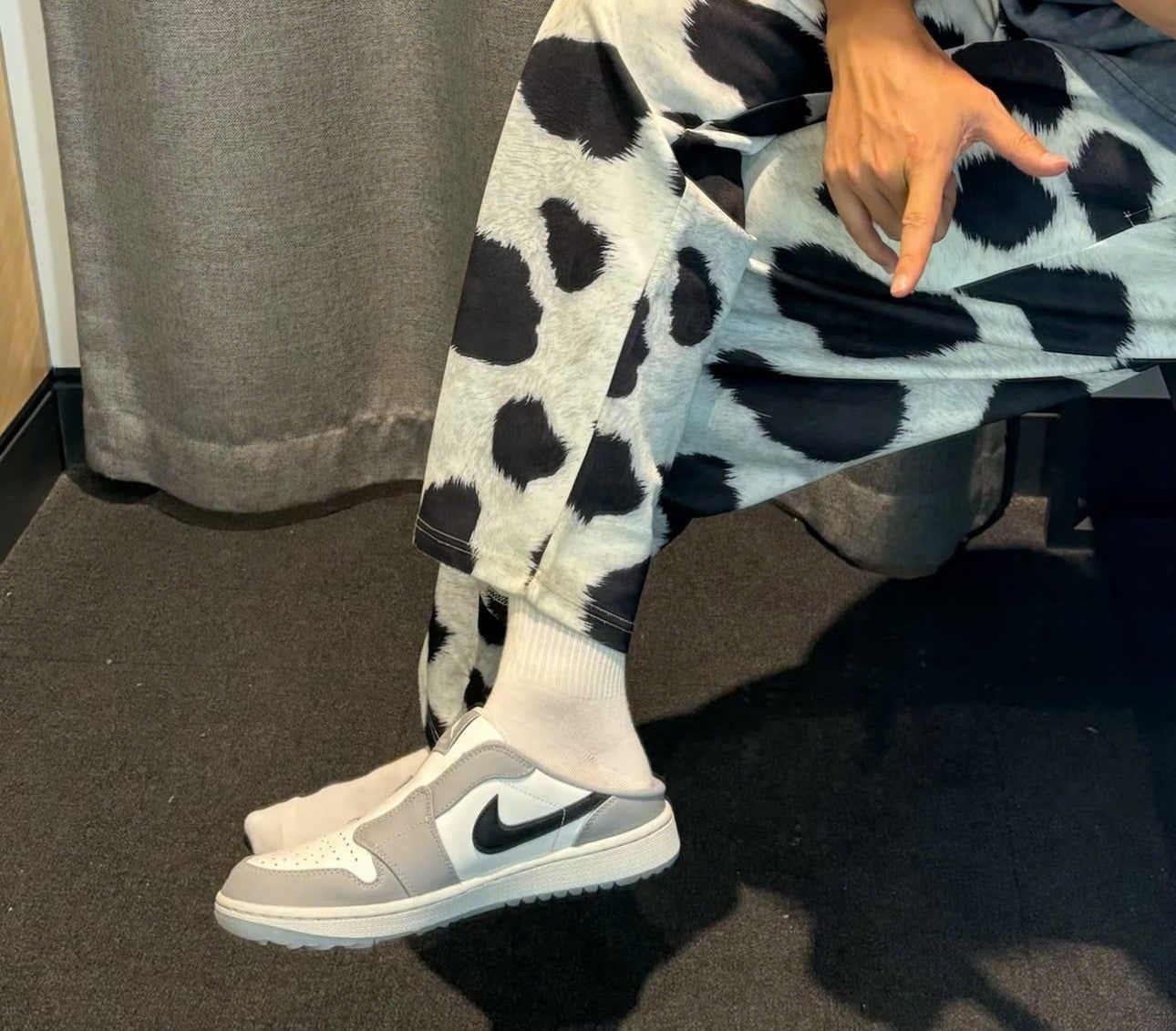  Giày Nike Air Jordan 1 Mule 'Golf Wolf Grey' 