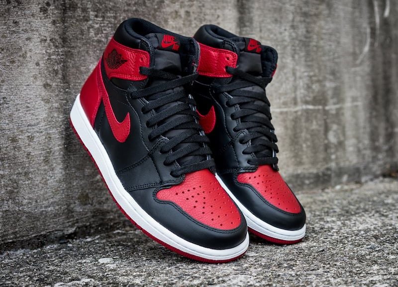  Giày Nike Air Jordan 1 Retro Bred (2016) 'Banned' 