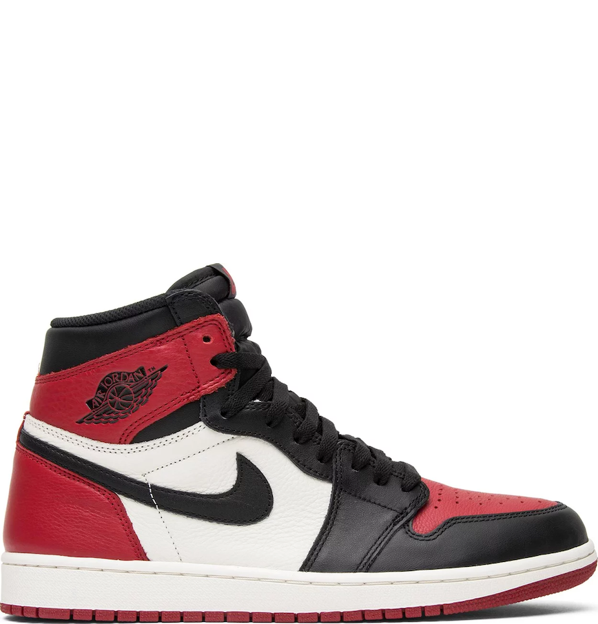  Giày Nike Air Jordan 1 Retro High 'Bred Toe' 