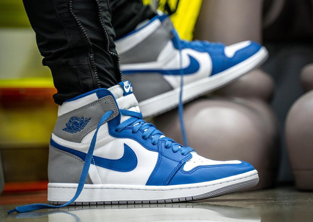  Giày Nike Air Jordan 1 Retro High Og Gs 'True Blue' 