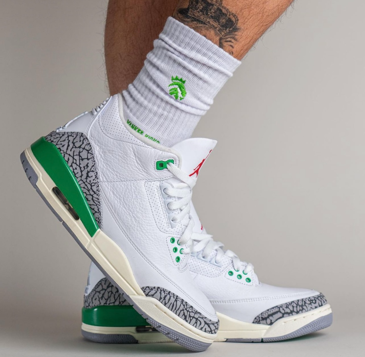  Giày Nike Air Jordan 3 Retro 'Lucky Green' 