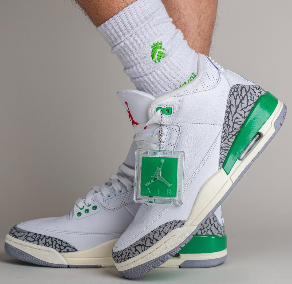  Giày Nike Air Jordan 3 Retro 'Lucky Green' 