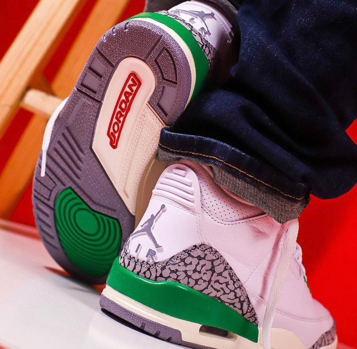  Giày Nike Air Jordan 3 Retro 'Lucky Green' 