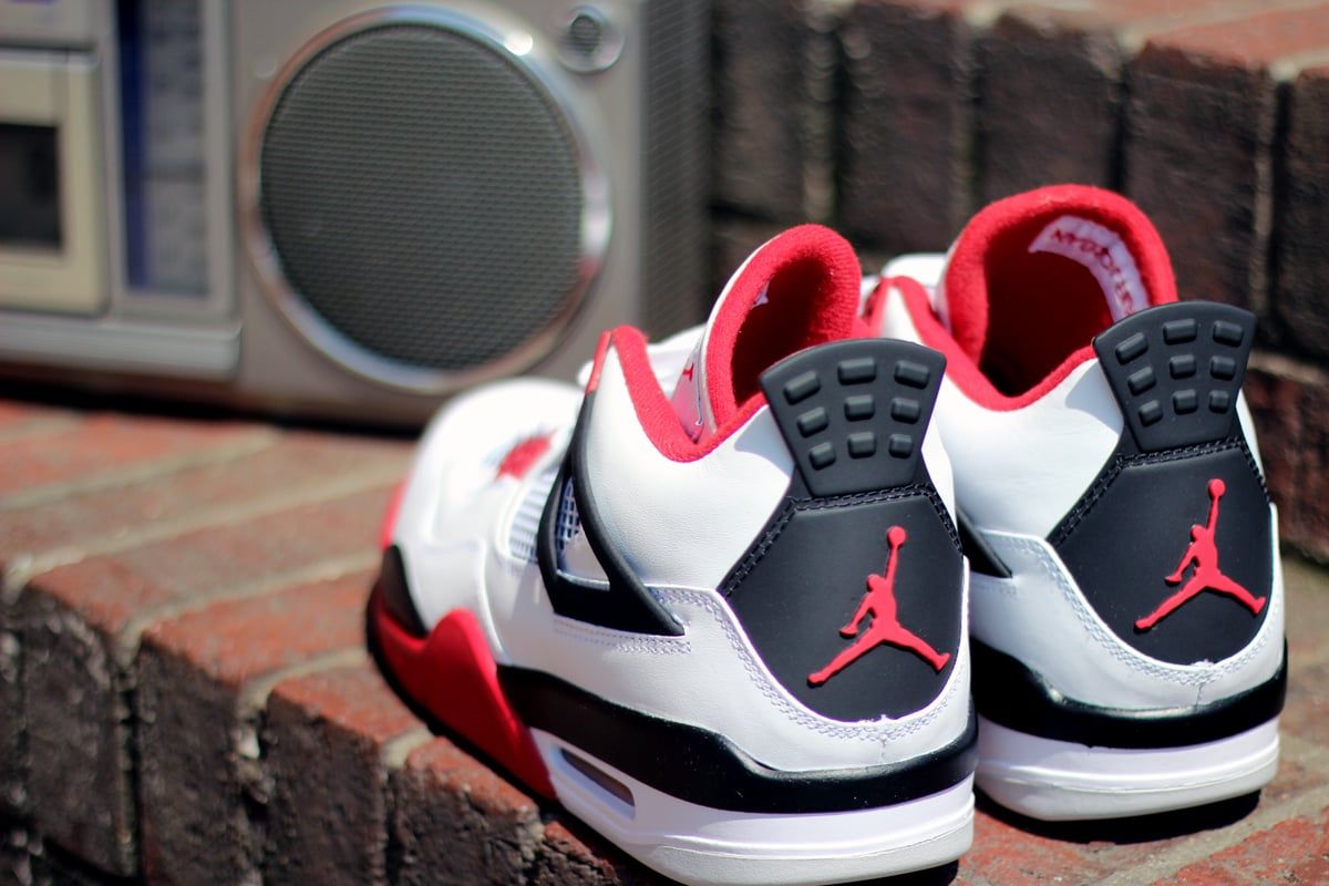  Giày Nike Air Jordan 4 Retro OG 2020 'Fire Red' 