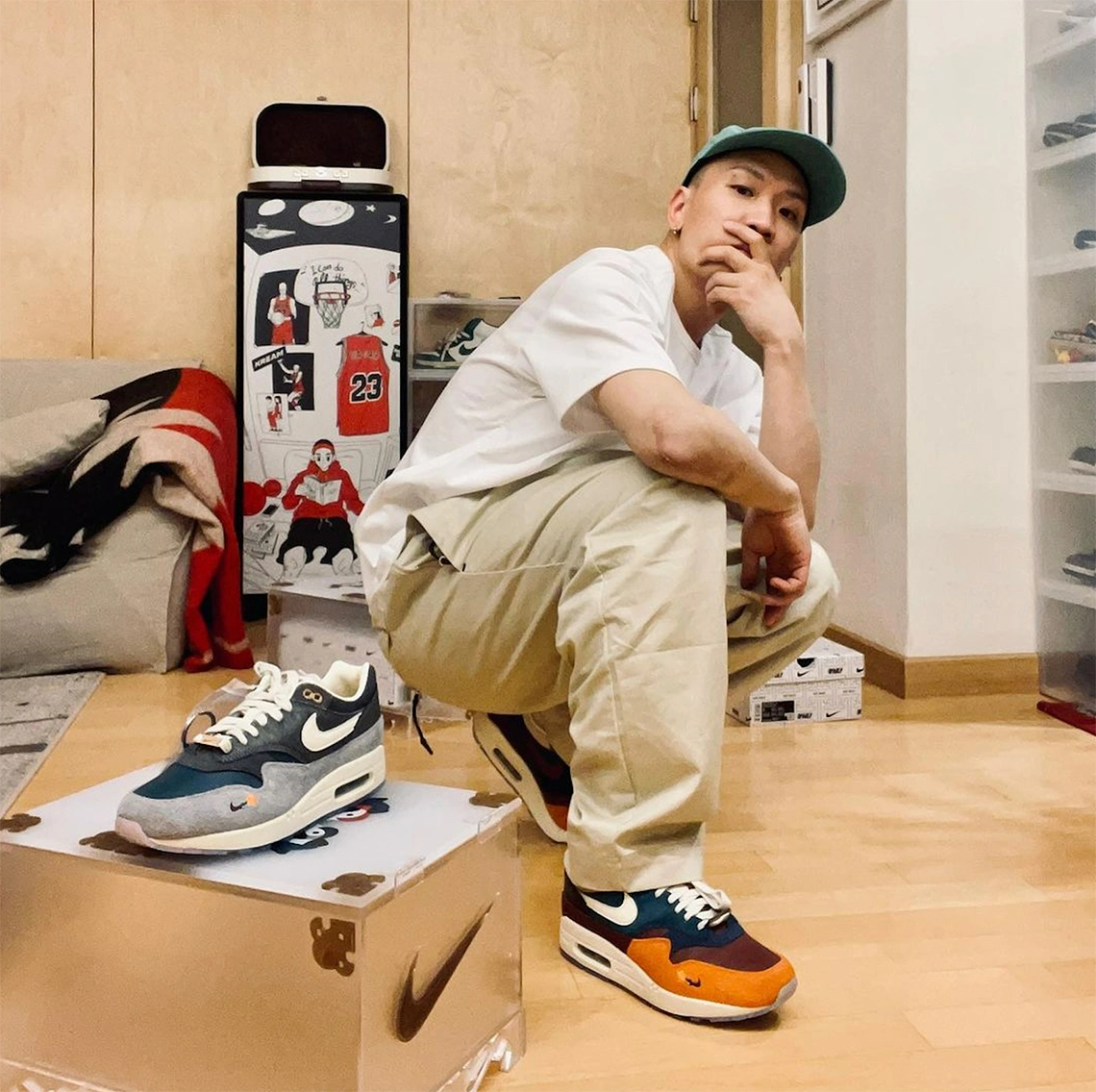  Giày Nike Air Max 1 Kasina Won Ang 'Orange' 