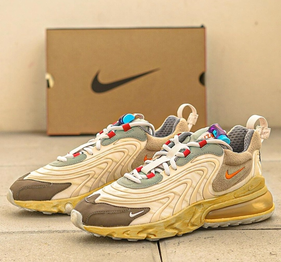  Giày Nike Air Max 270 x Travis Scott React ENG ‘Cactus Trails’ 