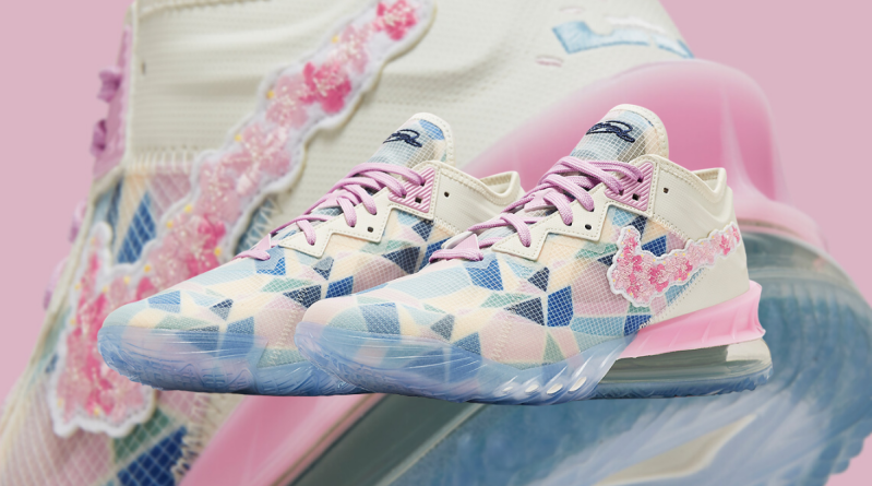  Giày Nike Atmos x LeBron 18 Low ‘Sakura’ 