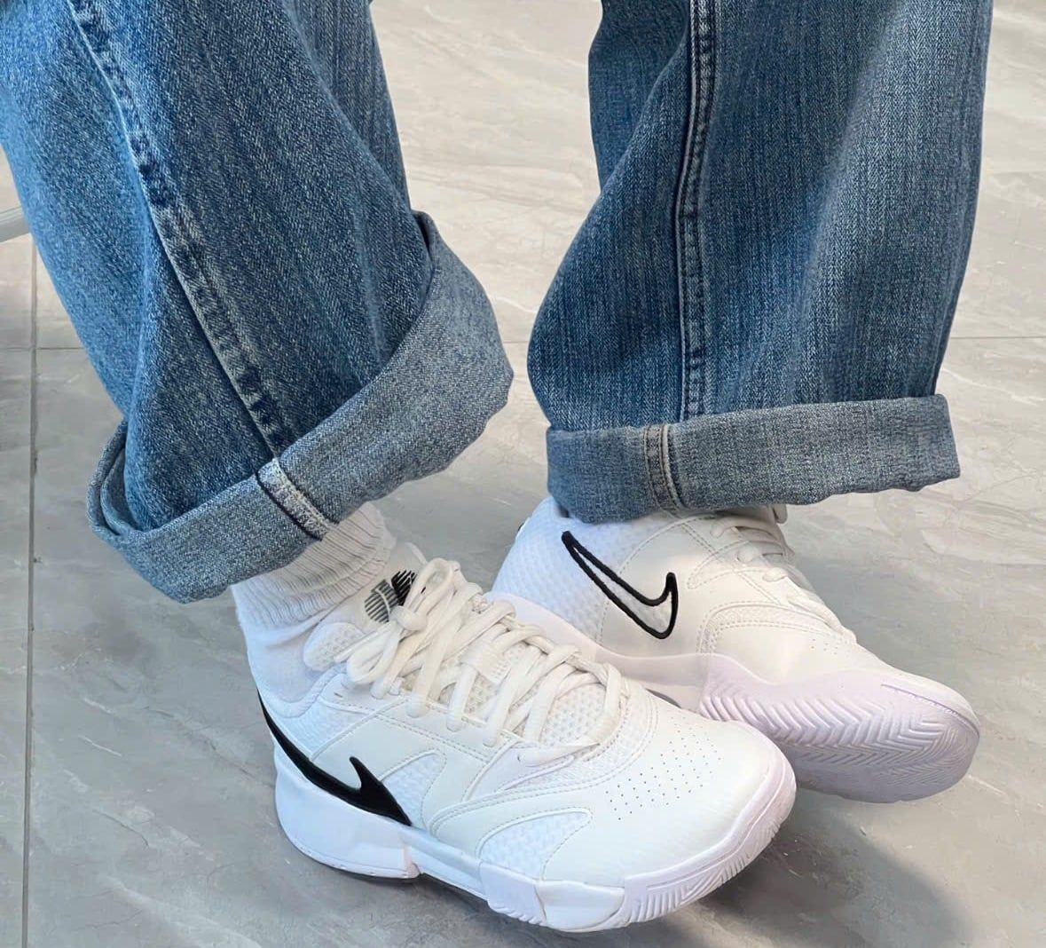  Giày Nike Court Lite 4 'White Black' 