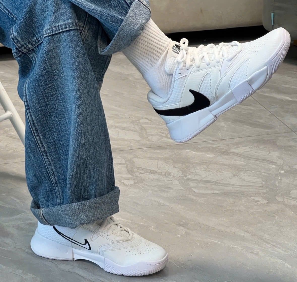  Giày Nike Court Lite 4 'White Black' 