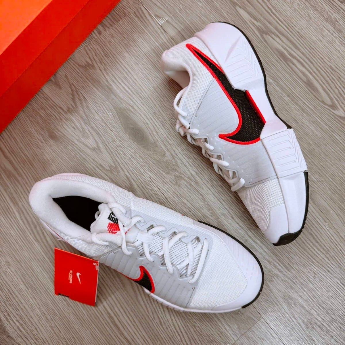  Giày Nike GP Challenge Pro 'White Black Light Crimson' 