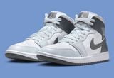  Giày Nike Jordan 1 Mid 'White Smoke Grey' 