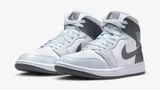  Giày Nike Jordan 1 Mid 'White Smoke Grey' 