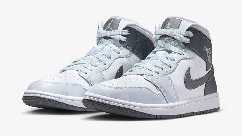  Giày Nike Jordan 1 Mid 'White Smoke Grey' 