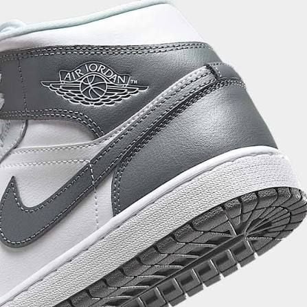  Giày Nike Jordan 1 Mid 'White Smoke Grey' 
