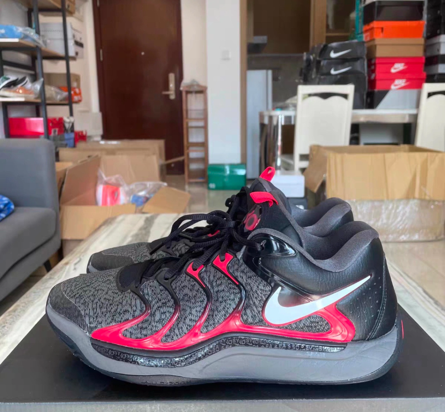  Giày Nike KD17 EP 'Black University Red' 