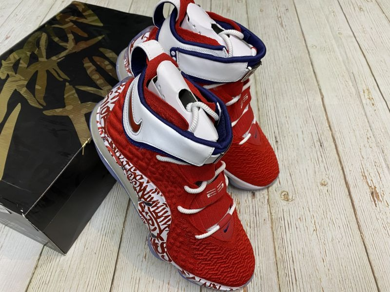  Giày Nike LeBron 17 EP ‘LeBron 4 Red Graffiti’ 
