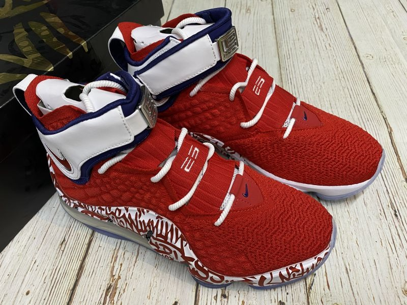  Giày Nike LeBron 17 EP ‘LeBron 4 Red Graffiti’ 