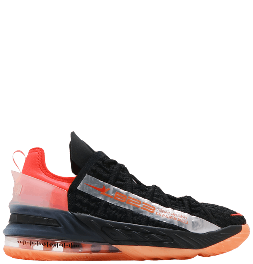 Giày Nike LeBron 18 GS ‘Black Crimson Volt’ 