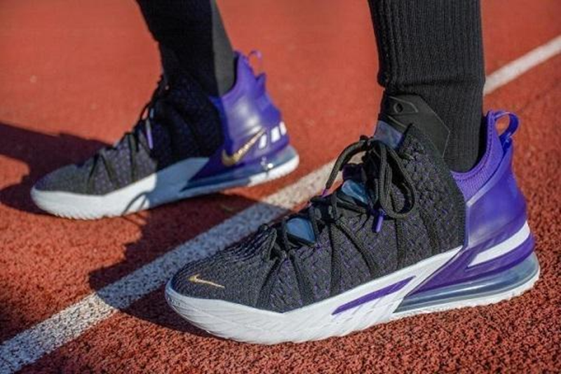  Giày Nike LeBron 18 GS ‘Lakers’ 