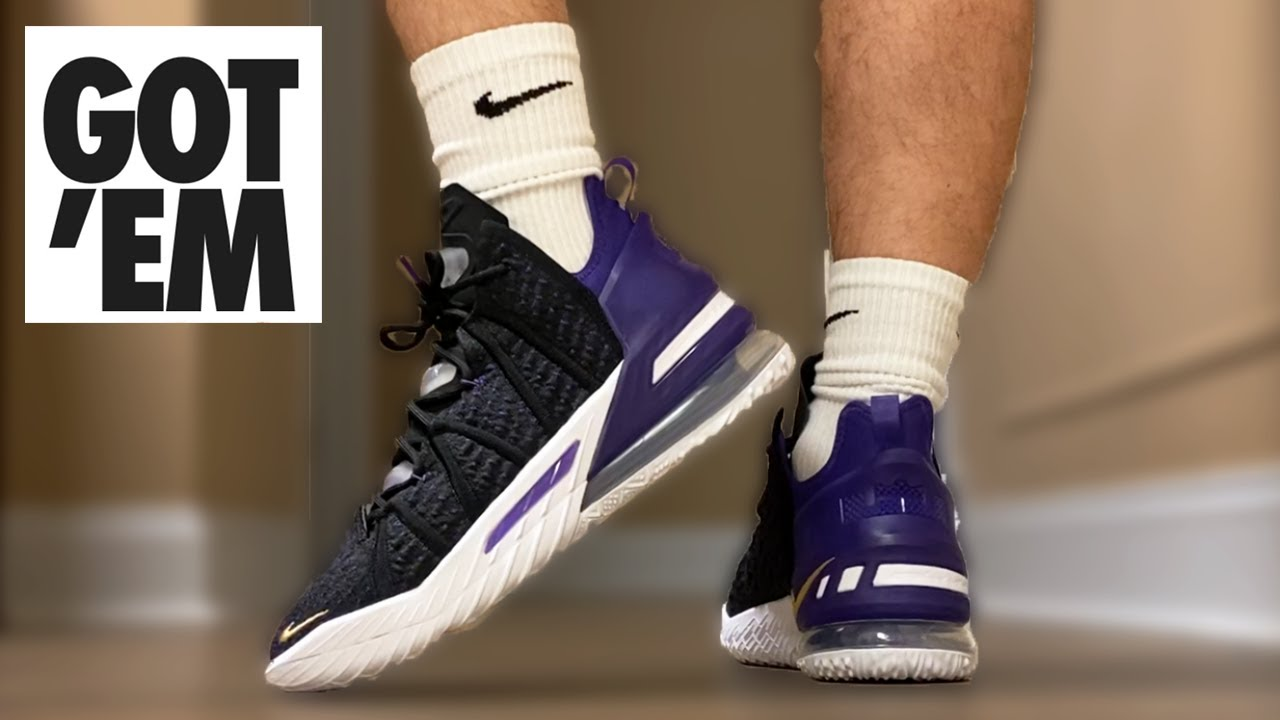  Giày Nike LeBron 18 ‘Lakers’ 