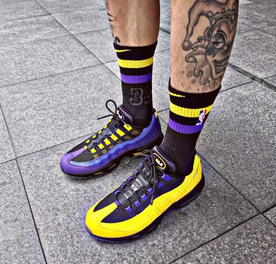  Giày Nike LeBron James x Air Max 95 NRG ‘Lakers' 