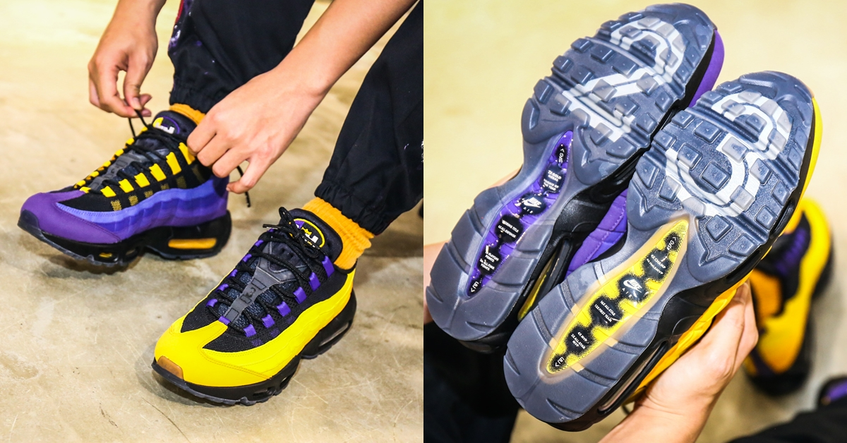  Giày Nike LeBron James x Air Max 95 NRG ‘Lakers' 
