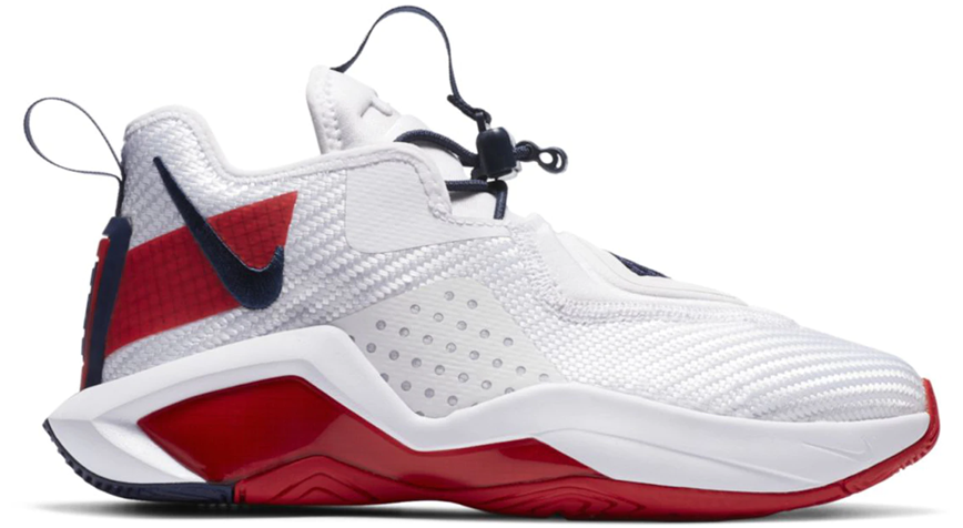  Giày Nike LeBron Solder 14 ‘White Red’ 