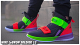  Giày Nike LeBron Soldier 13 GS ‘Thunder Grey Crimson Green’ 