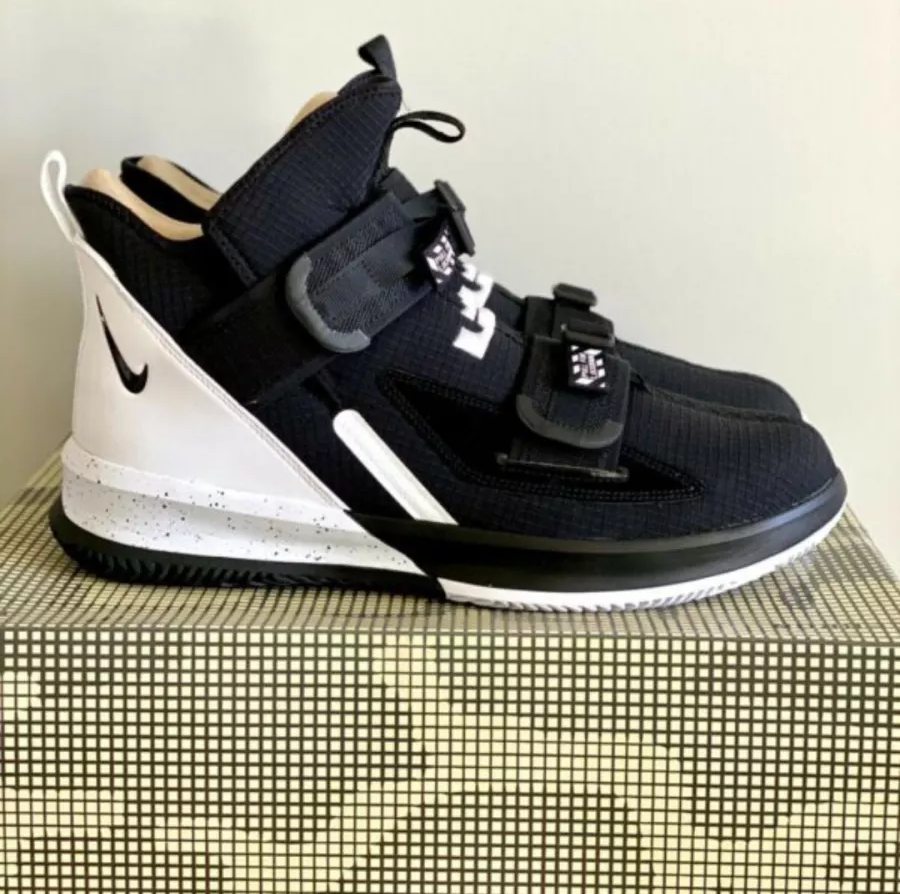  Giày Nike LeBron Soldier 13 SFG TB ‘Black White’ 