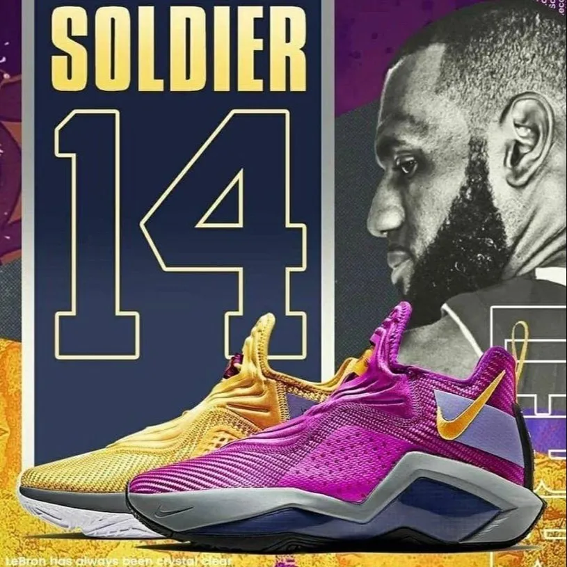  Giày Nike LeBron Soldier 14 ‘Lakers’ 