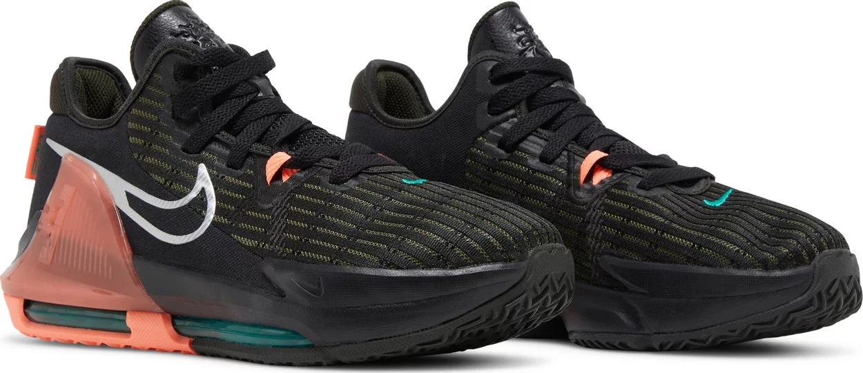  Giày Nike LeBron Witness 6 GS ‘Black Crimson Pulse’ 