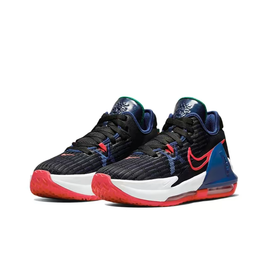  Giày Nike LeBron Witness 6 GS ‘Black Royal Siren Red’ 