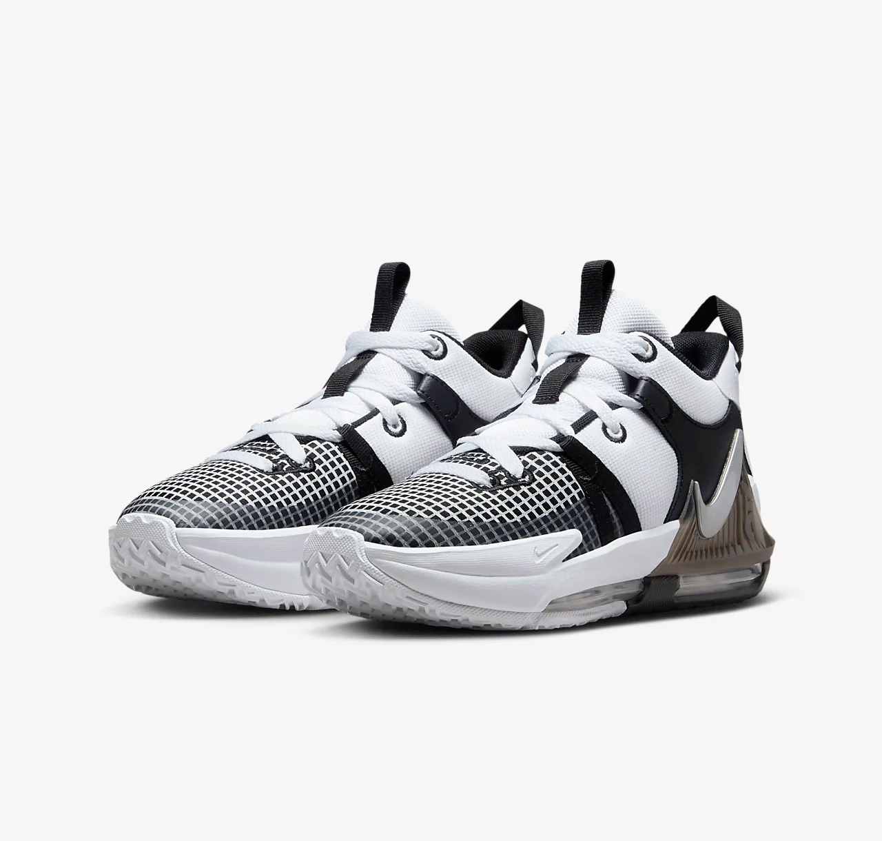  Giày Nike LeBron Witness 7 GS ‘White Black’ 