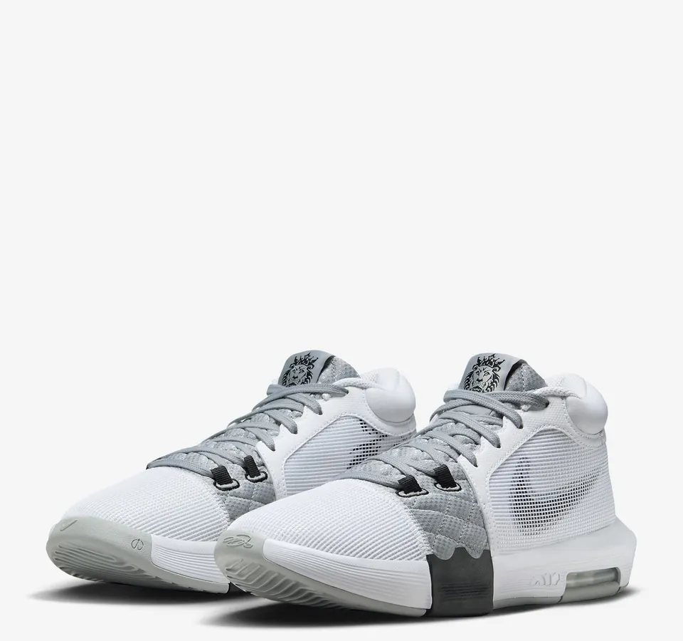  Giày Nike LeBron Witness 8 EP ‘White Light Smoke Grey’ 