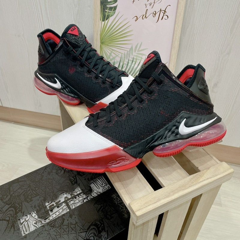 Giày Nike Lebron XIX Low EP 19 Bred 'Black Red' 