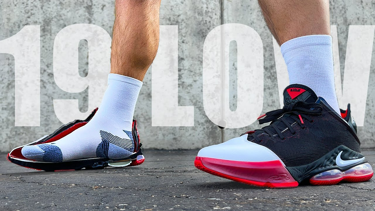  Giày Nike Lebron XIX Low EP 19 Bred 'Black Red' 