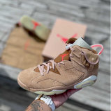  Giày Nike Travis Scott x Air Jordan 6 Retro ‘British Khaki’ 