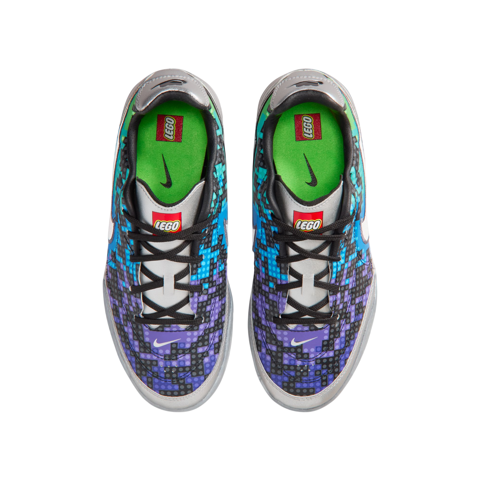  Giày Nike x Lego Streetgato 'Metallic Silver Green Strike' 