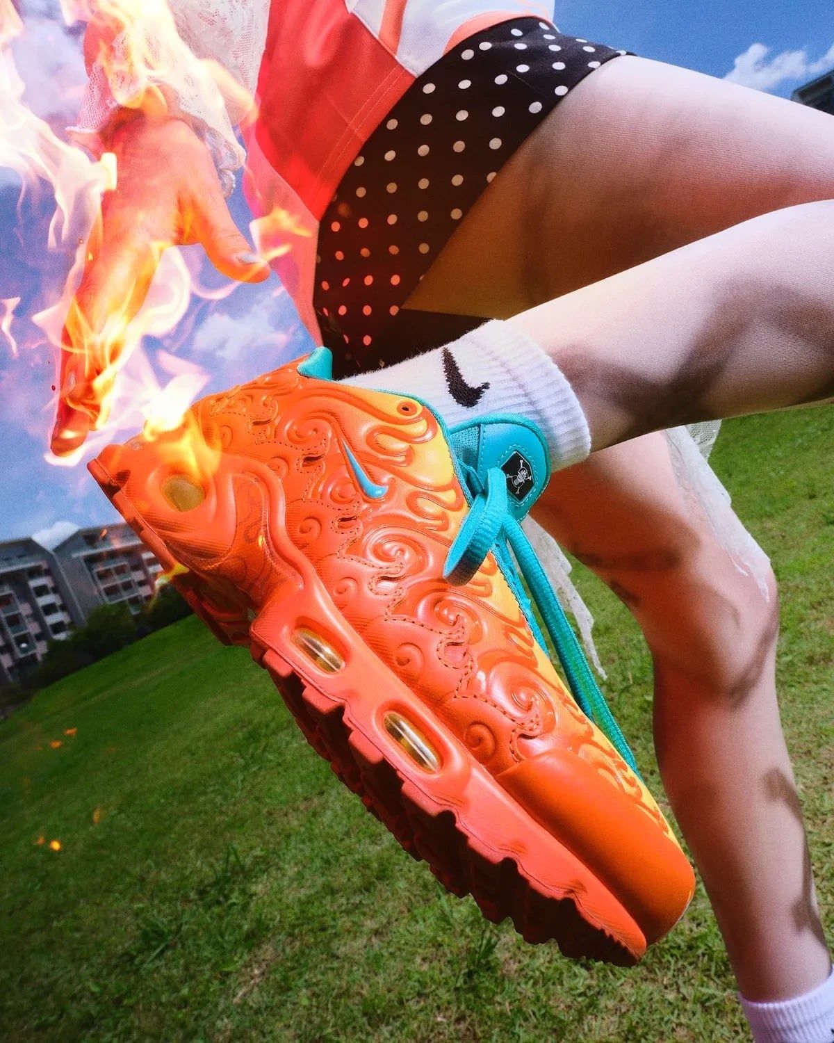  Giày Nike x One Piece Air Max Plus 'Mera Mera' 